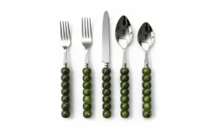Coffret de couverts Perla Kaki