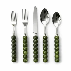 Coffret de couverts Perla Kaki