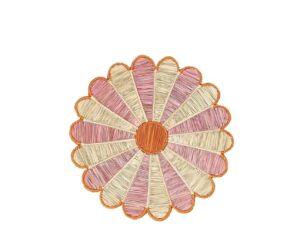 Lot de sets de table Bahja Rose et orange
