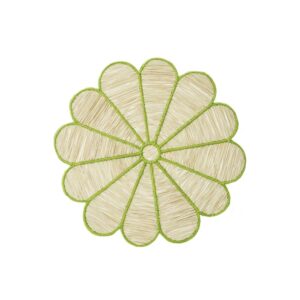 Lot de sets de table Bahja Vert et beige