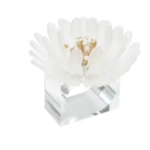 Lot de ronds de serviette Iris