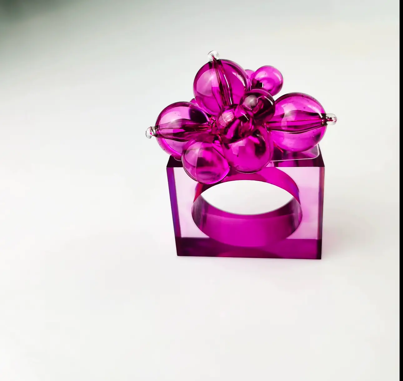 Lot de ronds de serviette Resplandor Rose