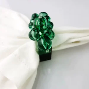Lot de ronds de serviette Resplandor Vert