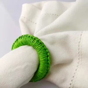 Lot de ronds de serviette Isola Vert